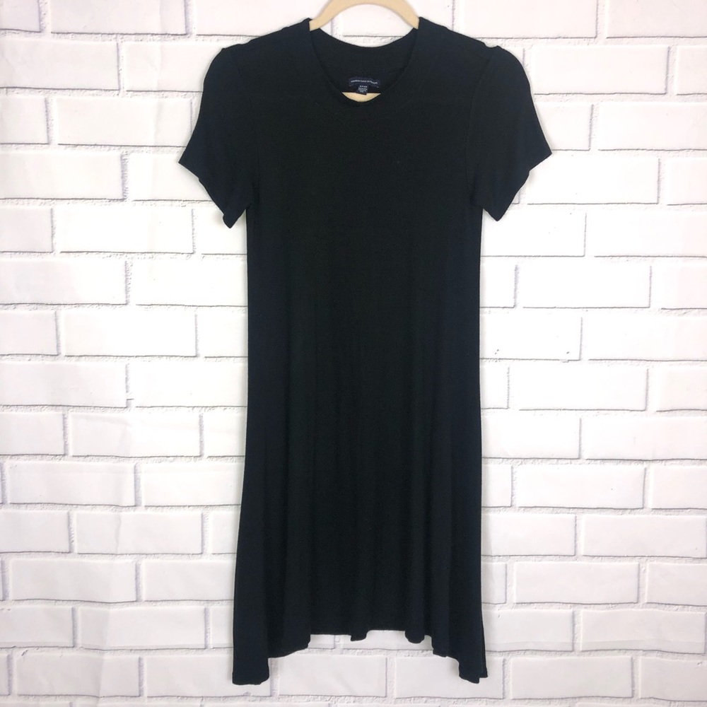 American Eagle Black Ribbed Dress sz Small